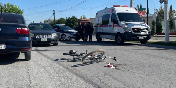 Ciclista herido por atropello en la colonia Magisterial