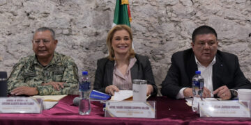 Gobernadora encabeza mesa de seguridad en Guadalupe y Calvo