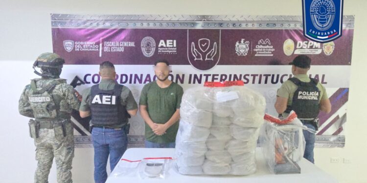 Detienen a persona y asegura estupefacientes en cateo