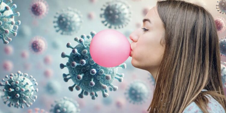 Un chicle para neutralizar la gripe, el herpes y el SARS-CoV-2