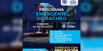 Continúa el programa de bacheo emergente en la ciudad