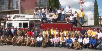 Bomberos de Cuauhtémoc celebran su día con convivencia