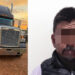 Traía placas sobrepuestas de camioneta en trailer; lo detienen