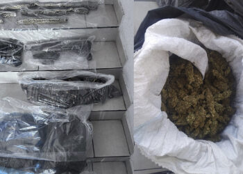 Decomisan arsenal, droga y vehículo en Moris