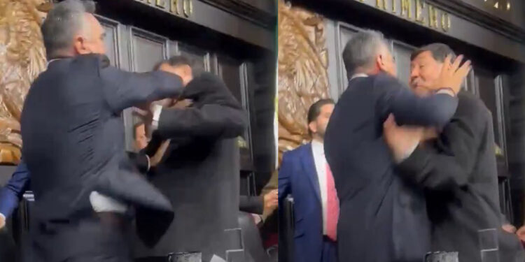 ‘Alito’ Moreno se va a los golpes con Fernández Noroña en el Senado