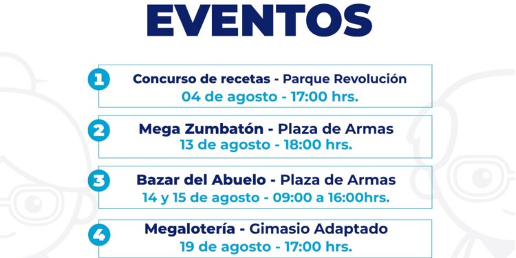 Anuncian actividades por el Día del Abuelo y de la Juventud