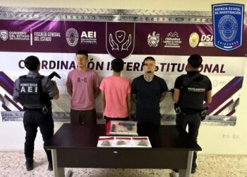 Detiene Operativo Conjunto a tres personas en posesión de narcóticos