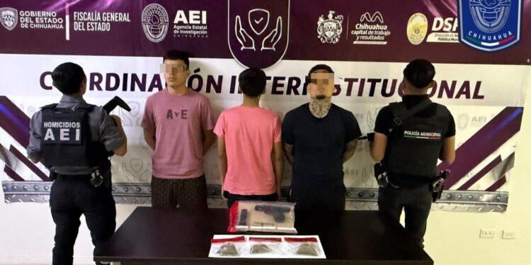 Detiene Operativo Conjunto a tres personas en posesión de narcóticos