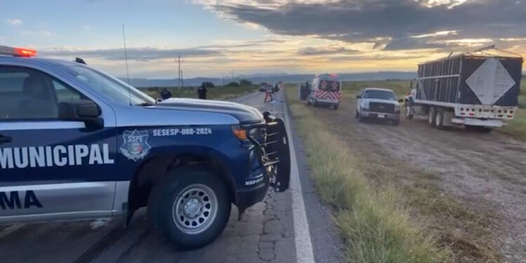 Mujer muere atropellada en la carretera Aldama–Ojinaga