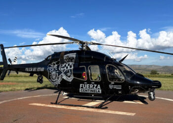 Trasladan a hombre en helicóptero a Ciudad Juárez por accidente laboral