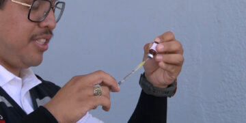 Jornada de vacunación contra el sarampión en Meoqui