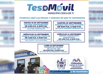 Conoce las colonias que visitará el Teso Móvil en septiembre