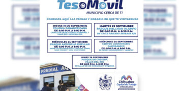 Conoce las colonias que visitará el Teso Móvil en septiembre