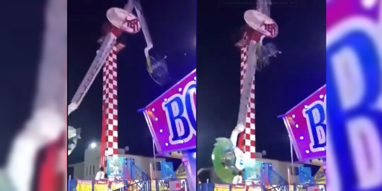 Falla juego mecánico en Feria de San Miguel Arcángel y deja varios heridos