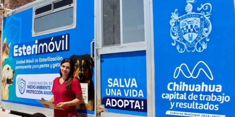 Atenderá Esterimóvil a perros y gatos en centro comunitario Chihuahua 2000