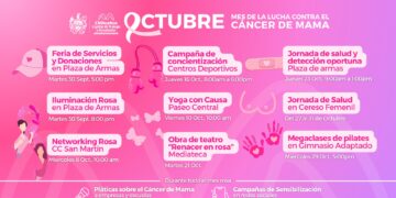 Agenda de actividades por el Mes Rosa en Chihuahua