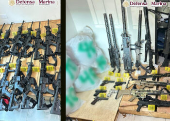 Decomisan fuerte arsenal y 150 kilos de sustancias ilícitas tras ataques a hospitales de Culiacán