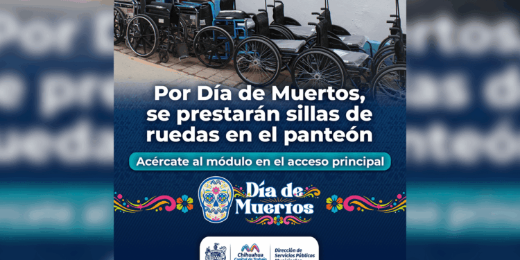 Préstamo de sillas de ruedas en panteón municipal