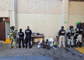 Aseguran objetos prohibidos en el CERESO No. 1 de Aquiles Serdán