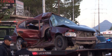 Triple choque deja tres heridos en el sur de la ciudad