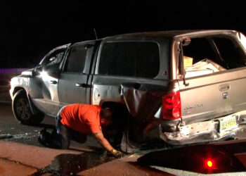 Pareja de adultos mayores vuelca en Rosales; salen ilesos junto a sus perritos
