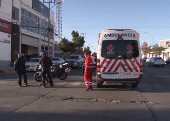 Mujer resulta lesionada tras ser atropellada en El Saucito