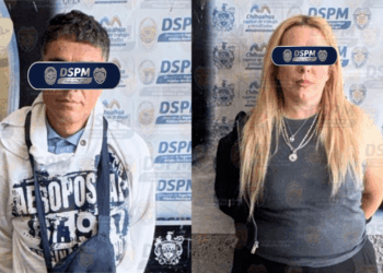 Cae pareja tras robo a zapatería en la avenida Dostoyevski