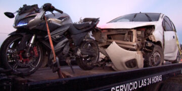 Aparatoso choque en la avenida Pacheco deja dos heridos