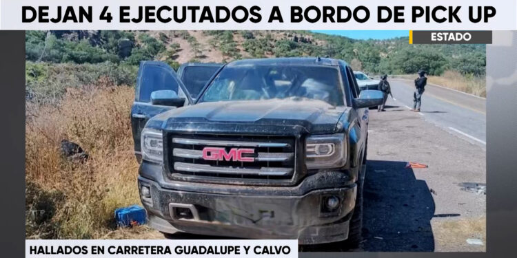 Hallan a cuatro hombres sin vida en carretera Parral–Guadalupe y Calvo