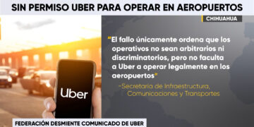 La SICT aclara que Uber y otras plataformas no tienen permiso para operar en aeropuertos
