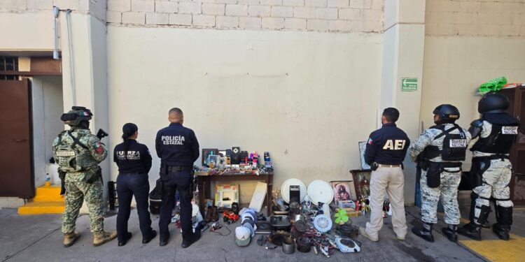 Realizan operativo de revisión extraordinaria en el Cereso Estatal No. 1 de Aquiles Serdán