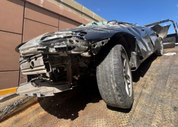 Aparatoso accidente en Periférico de la Juventud