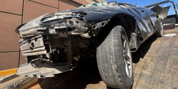 Aparatoso accidente en Periférico de la Juventud