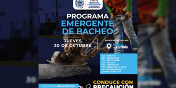 Bacheo emergente este 30 de octubre en varias colonias