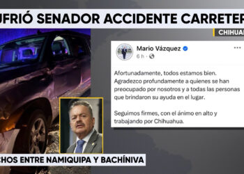 Senador Mario Vázquez se encuentra estable tras accidente carretero