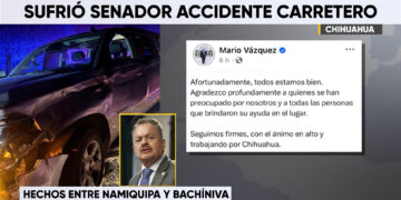 Senador Mario Vázquez se encuentra estable tras accidente carretero