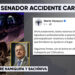 Senador Mario Vázquez se encuentra estable tras accidente carretero