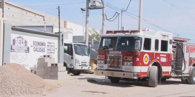 Conato de incendio en bodega de alimentos en Delicias