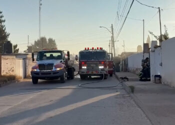 Incendio en vivienda de Villa Juárez