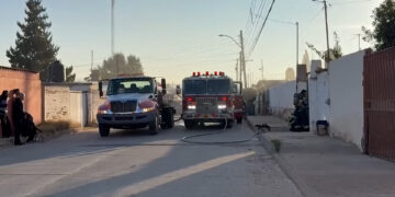 Incendio en vivienda de Villa Juárez
