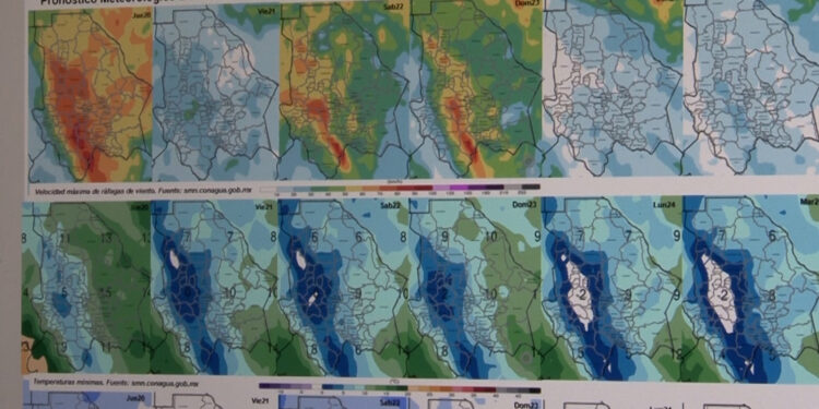 Prevén fuertes vientos y bajas temperaturas en el estado