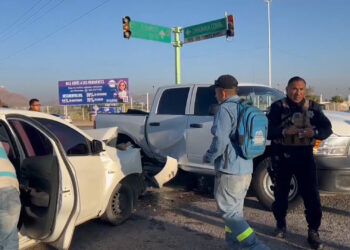 Choque involucra escolta del secretario de seguridad estatal