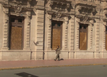 Refuerzan Palacio de Gobierno ante marcha del 25 de noviembre