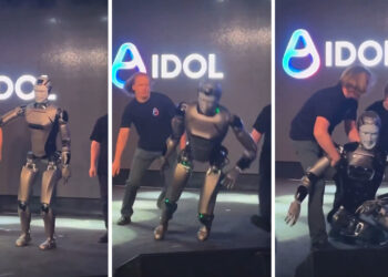 Empresa rusa presenta robot humanoide pero se tropieza y se rompe en el suelo