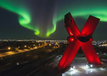 Auroras boreales iluminan el cielo chihuahuense por tormenta solar