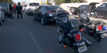 Choque en cadena deja solo crisis nerviosa en Cuauhtémoc