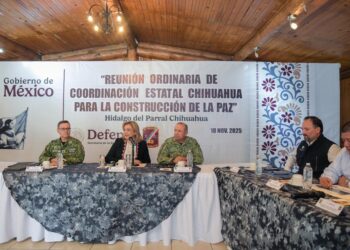 Gobernadora encabeza mesa de seguridad en Parral