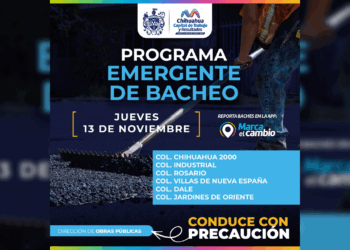 Continúan los trabajos de bacheo en distintas colonias de la capital