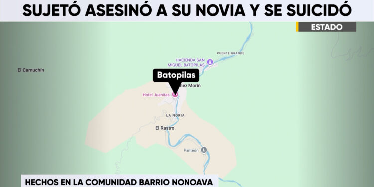 Hombre mata a su pareja y se quita la vida en Batopilas