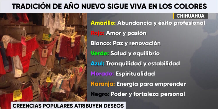 Aumenta venta de ropa interior por rituales de Año Nuevo